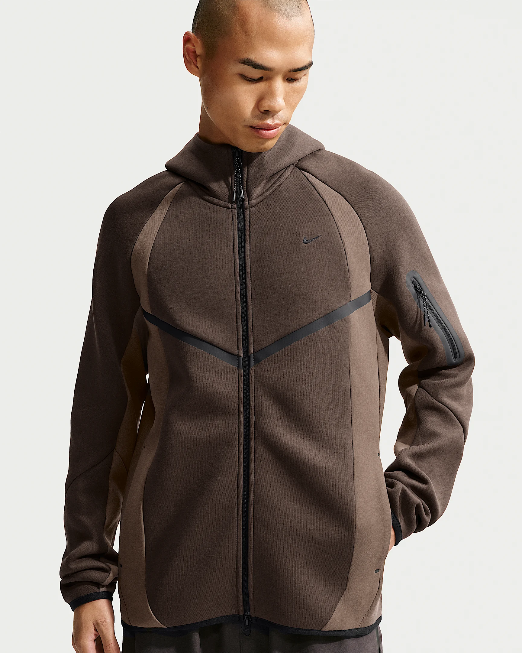 Nike Tech Men's Color-Block Full-Zip Fleece Windrunner Jacket - 1