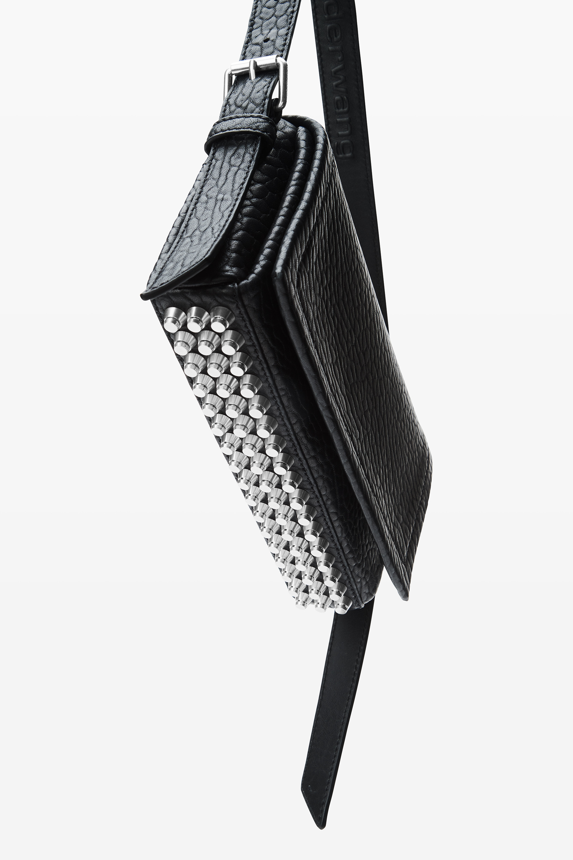 Black Ricco Slim Flap Bag - 5
