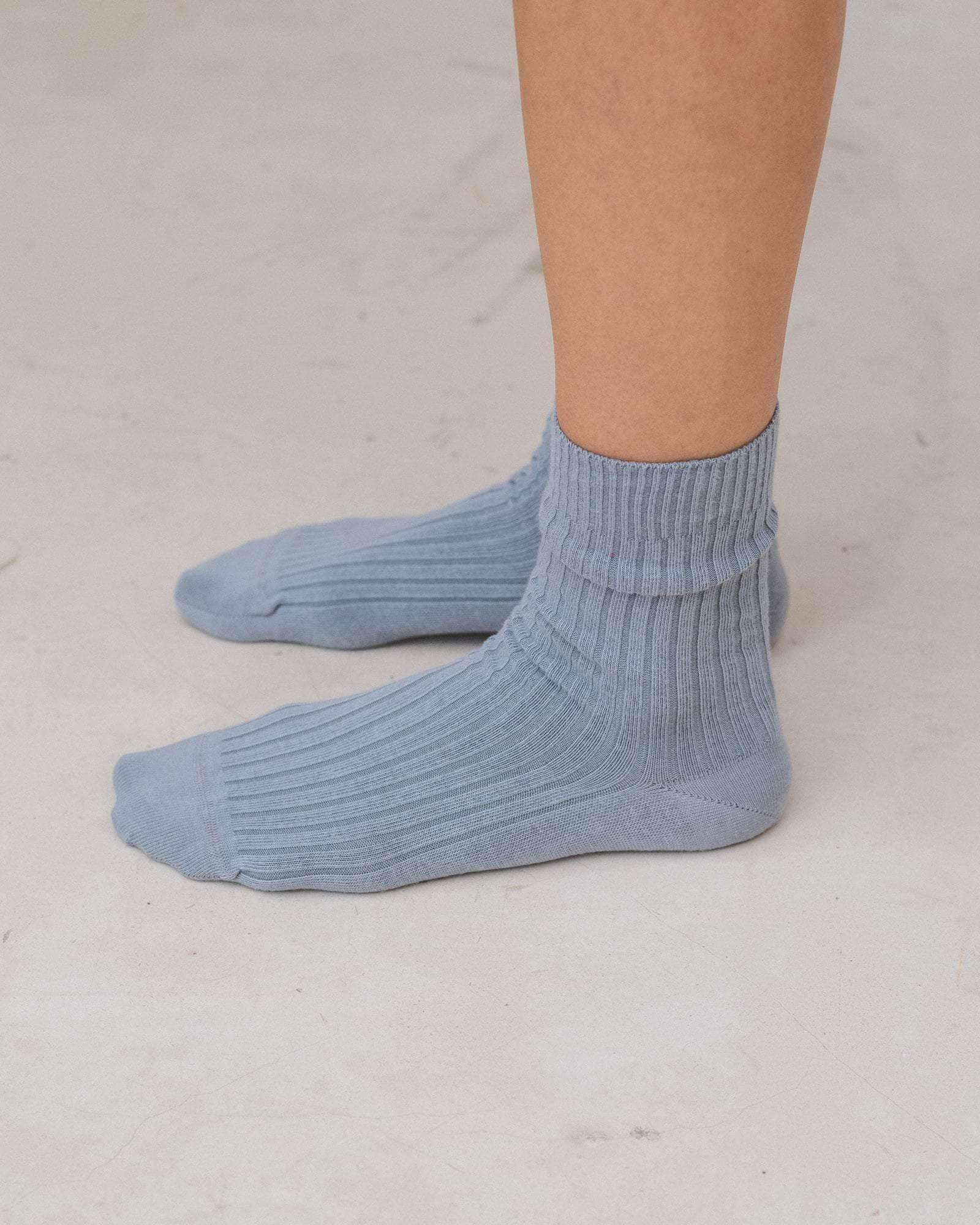 Rib Overankle Socks - Organic Cotton Rib - 4