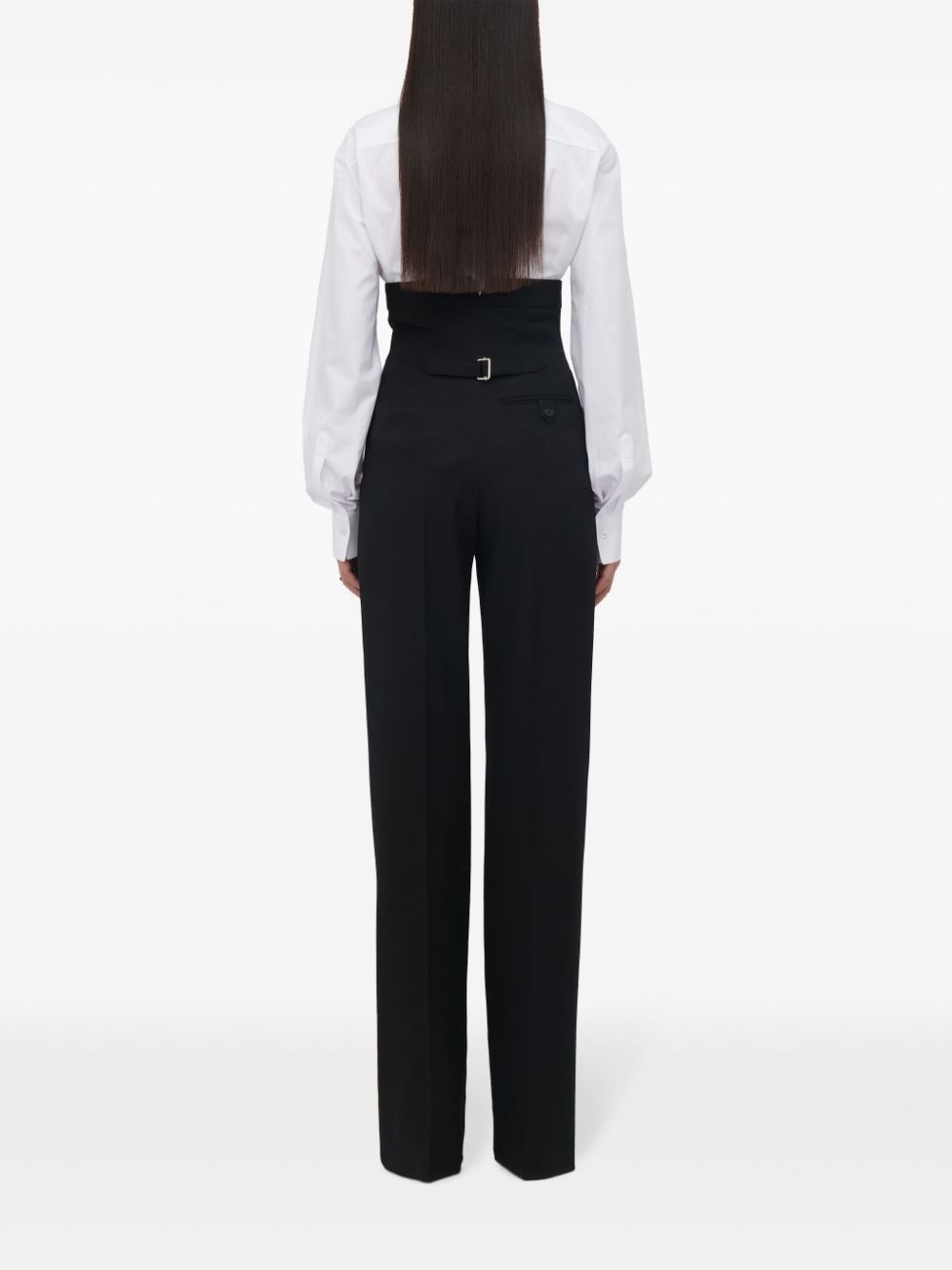 point-collar cotton shirt - 3