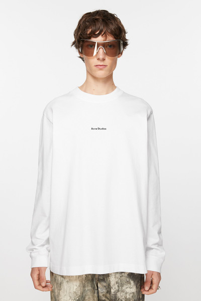 Acne Studios Logo long sleeve t-shirt - Optic White outlook