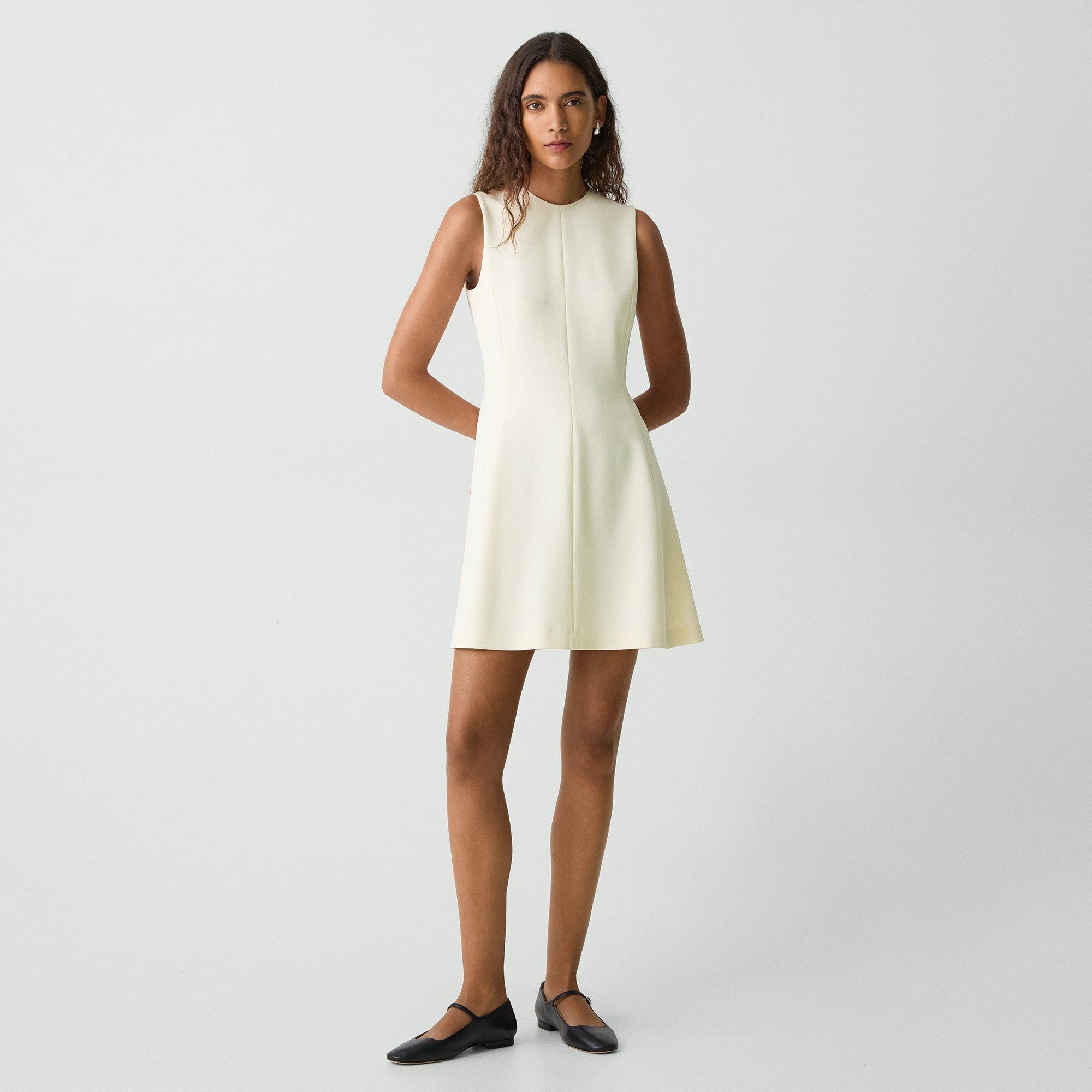 Fit-and-Flare Dress in Admiral Crepe - 2