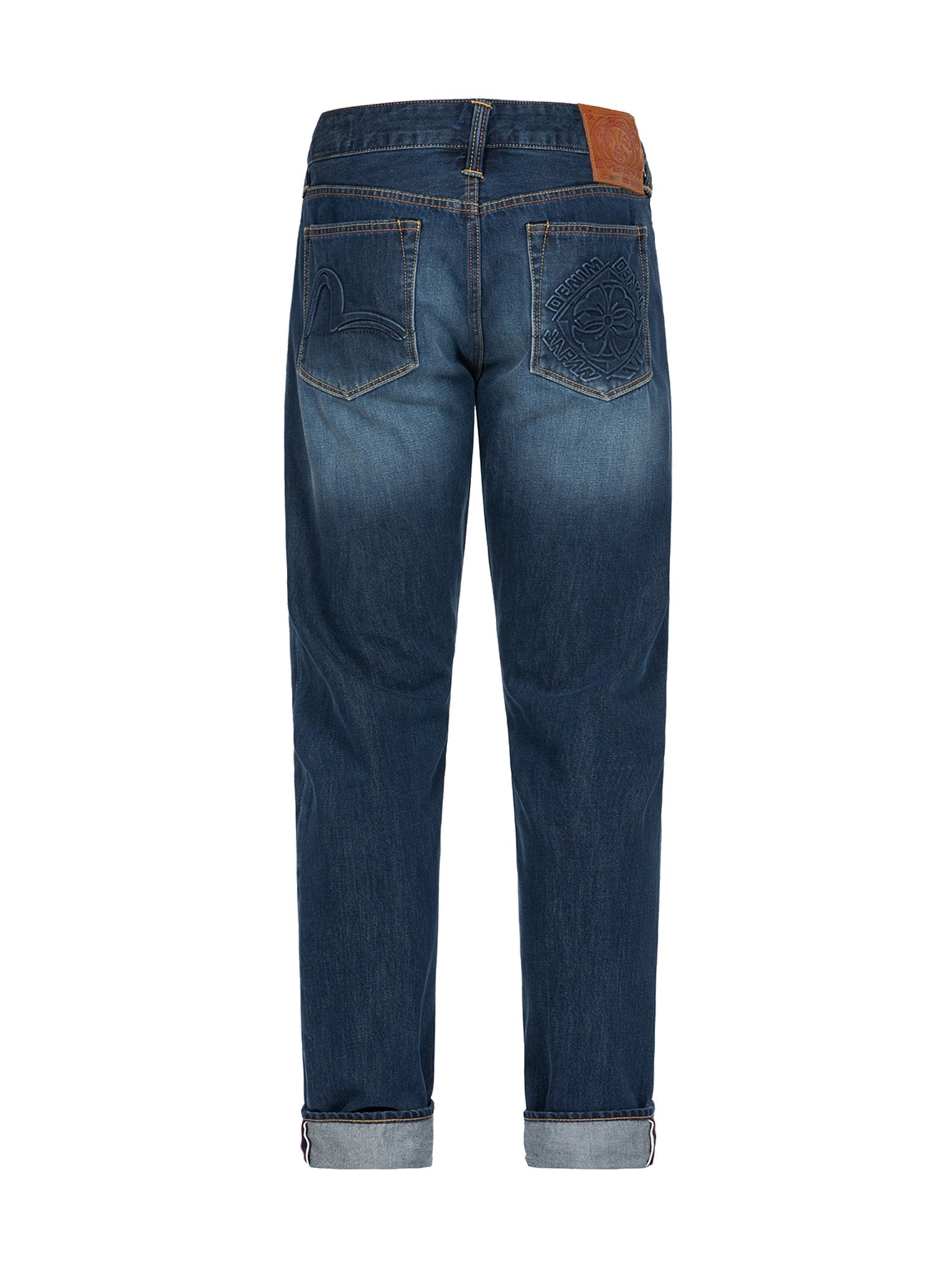 Seagull and Kamon Embossed Carrot Fit Jeans #2017 - 13