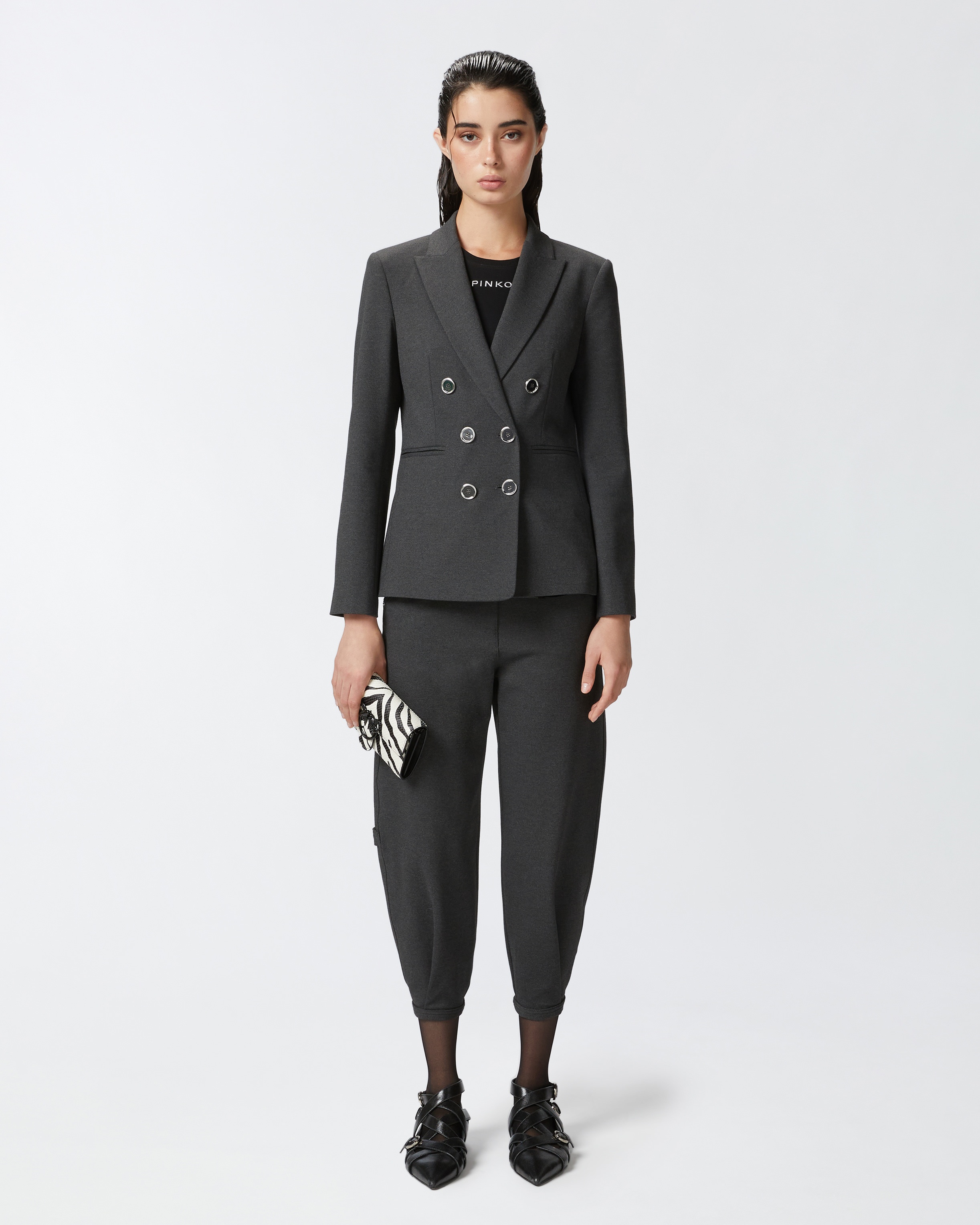 FULL MILANO-KNIT TECHNICAL FABRIC BLAZER - 3