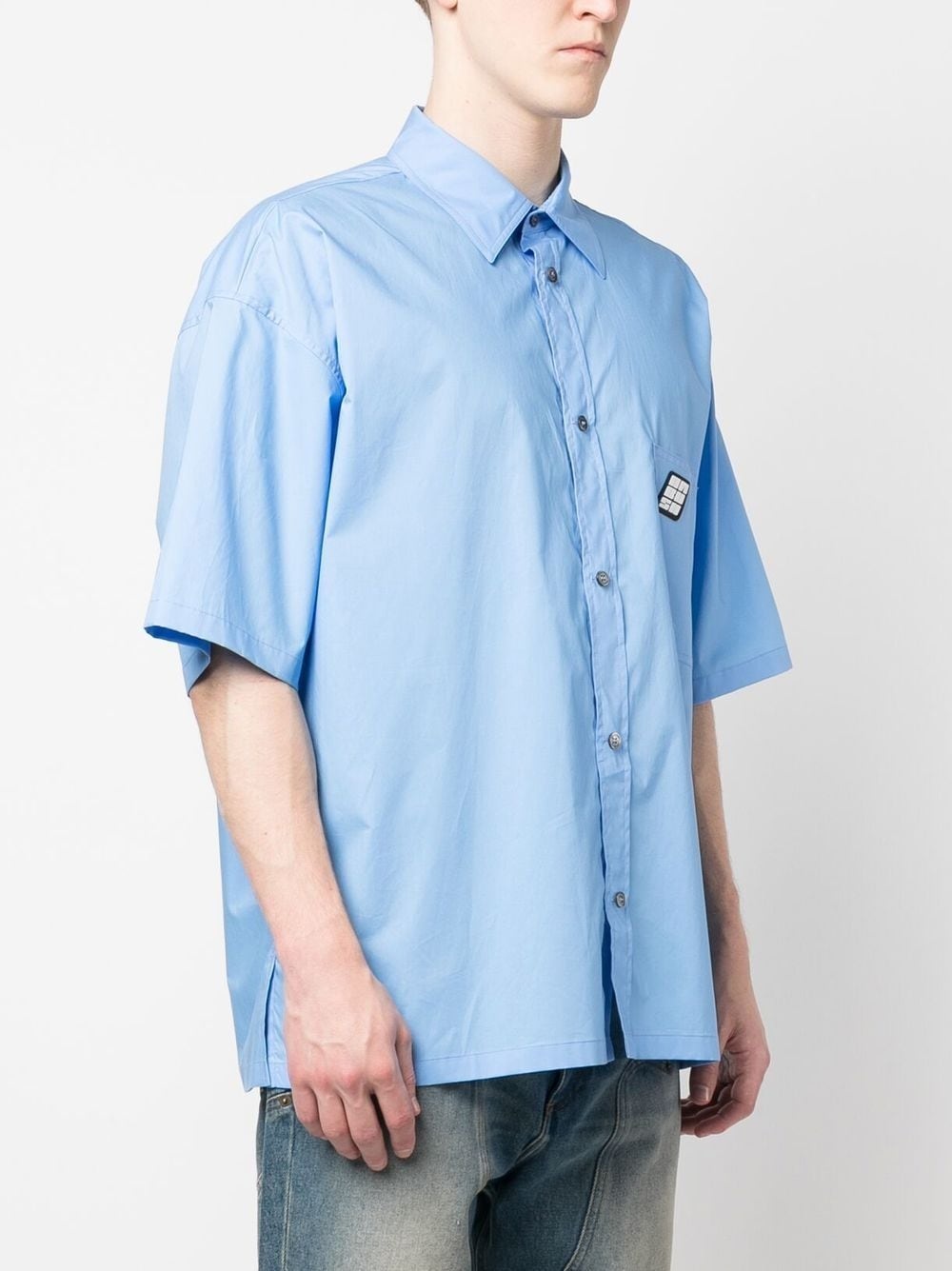 buttoned bowling shirt - 4