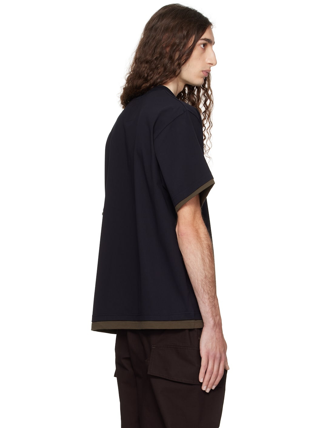 Navy Cotton Jersey T-shirt - 3