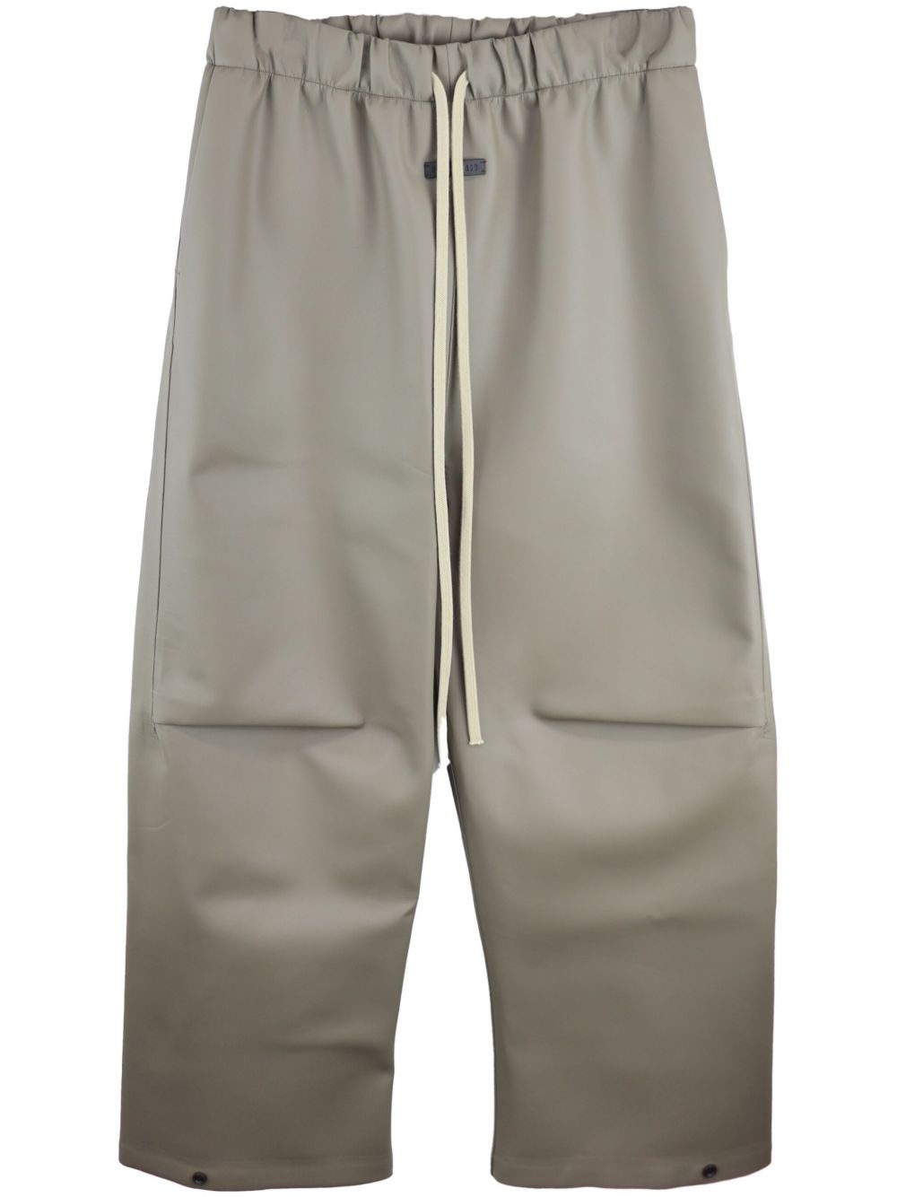 knee-pleat wide-leg pants - 1