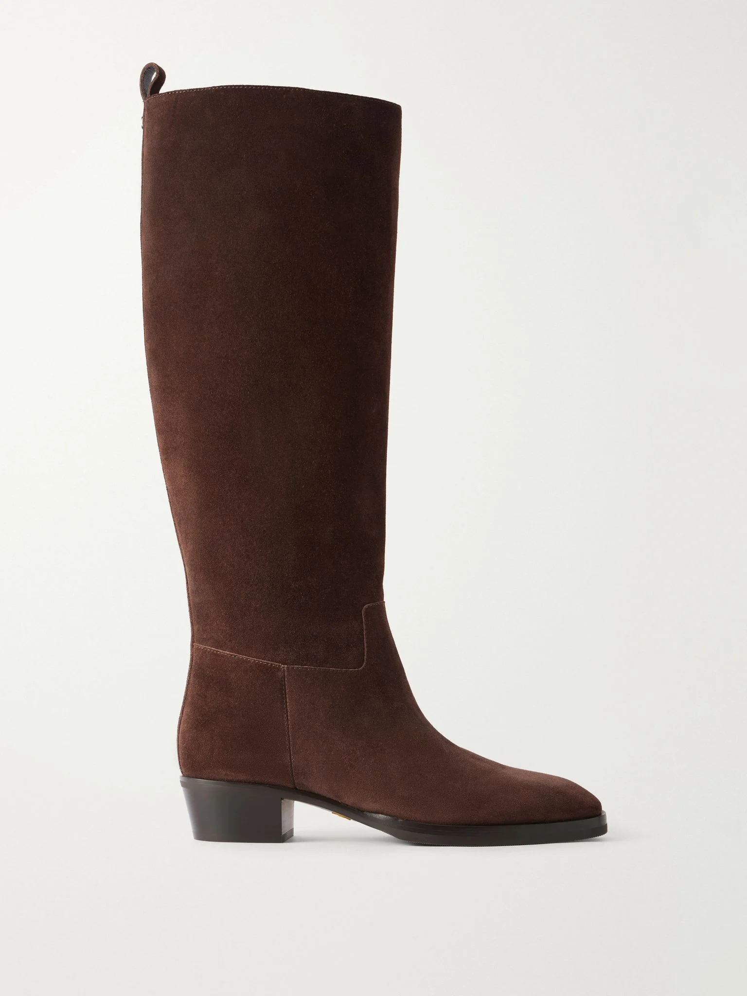 Mave paneled suede knee boots Chocolate - 1