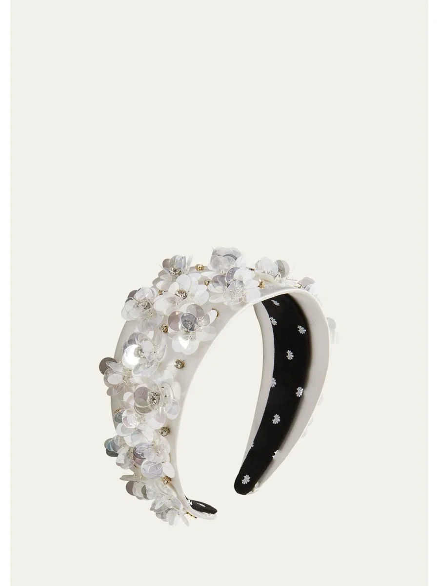 Brigitte Floral Wide Headband - 1