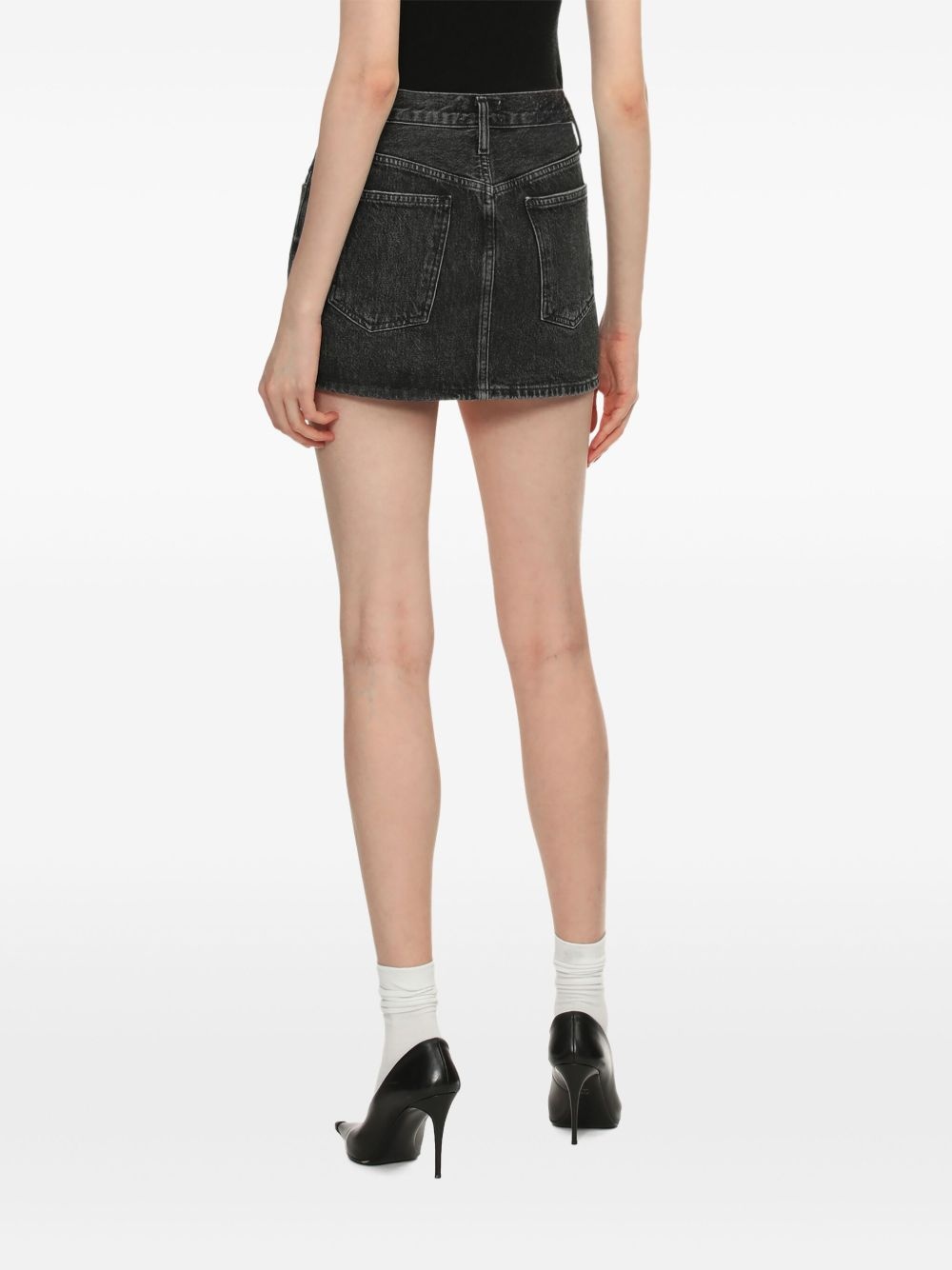 denim mini skirt - 4