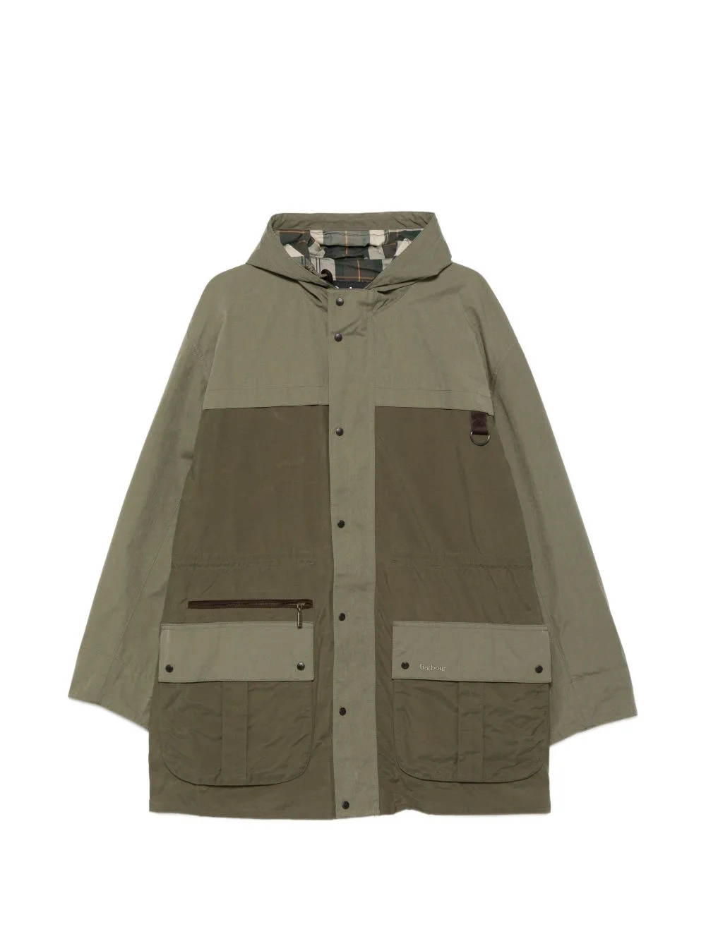 logo-embroidered coat - 1
