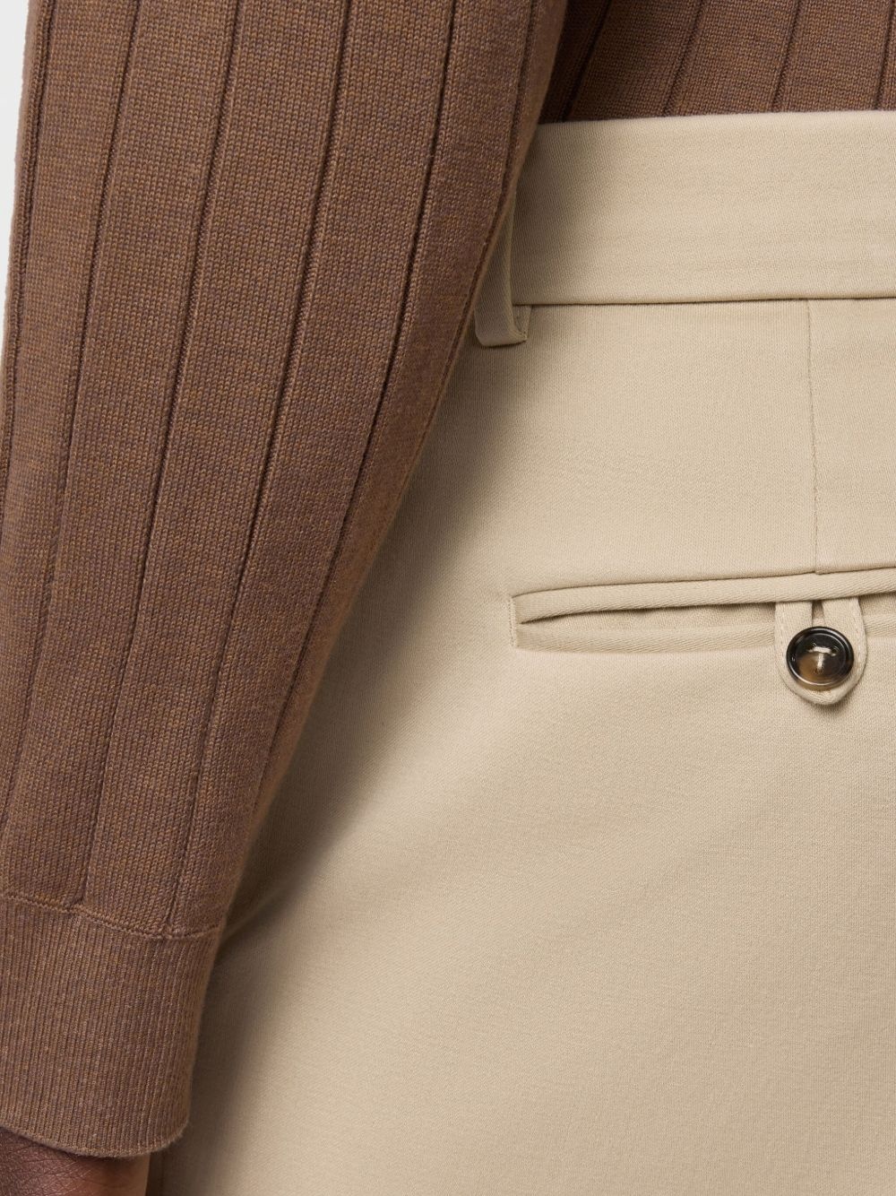 wide-leg cotton trousers - 5