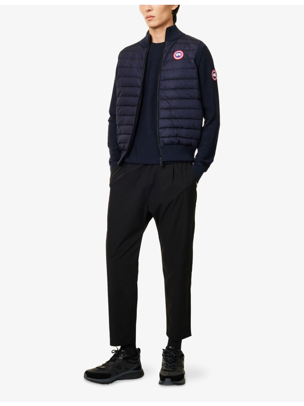 Dartmouth brand-patch wool-knit jumper - 2