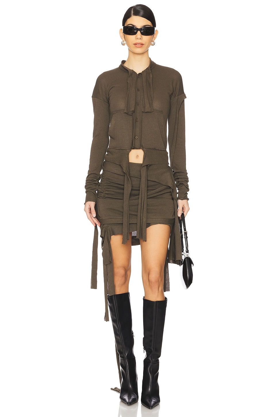 Drape Lounge Mini Skirt - 5