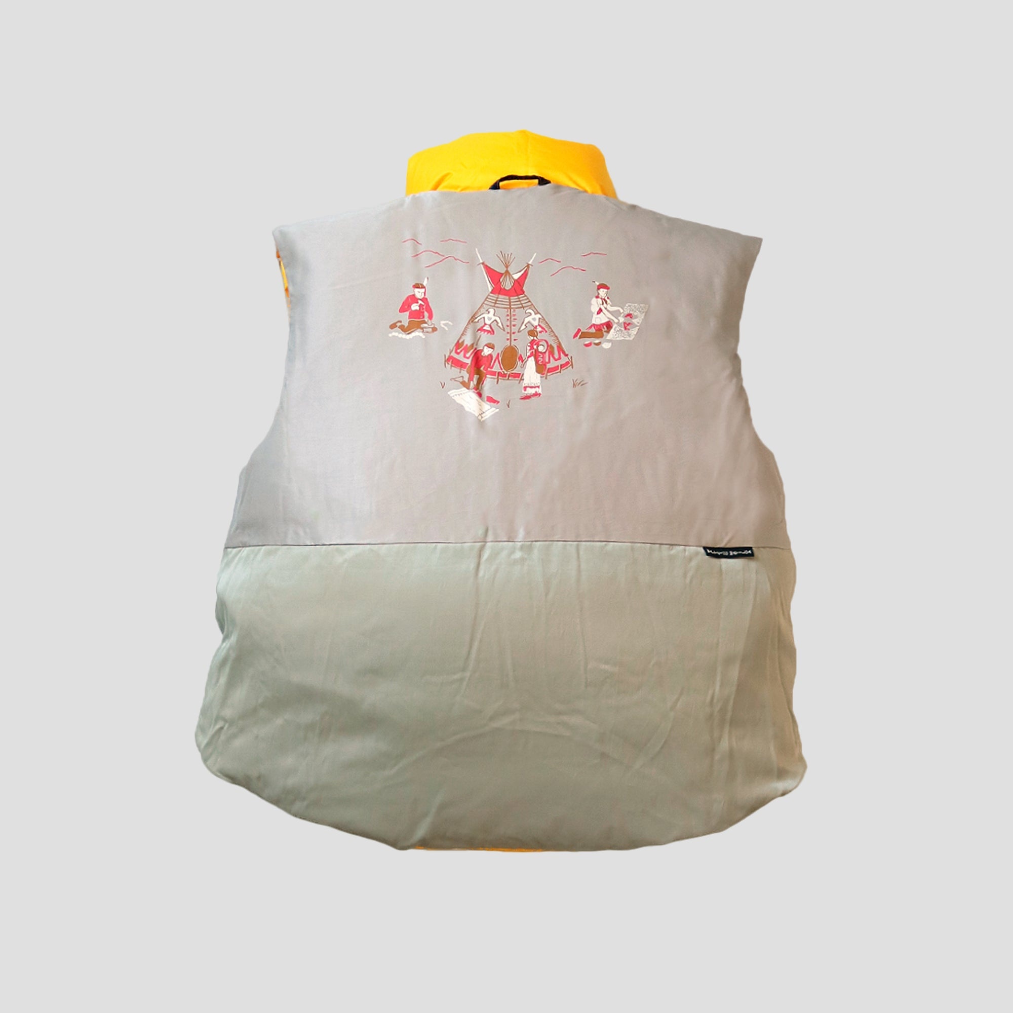 RIP STOP NYLON DOWN BURGER-KEEL VEST - 3