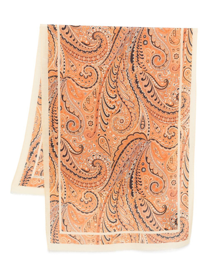 paisley-patterned scarf 1