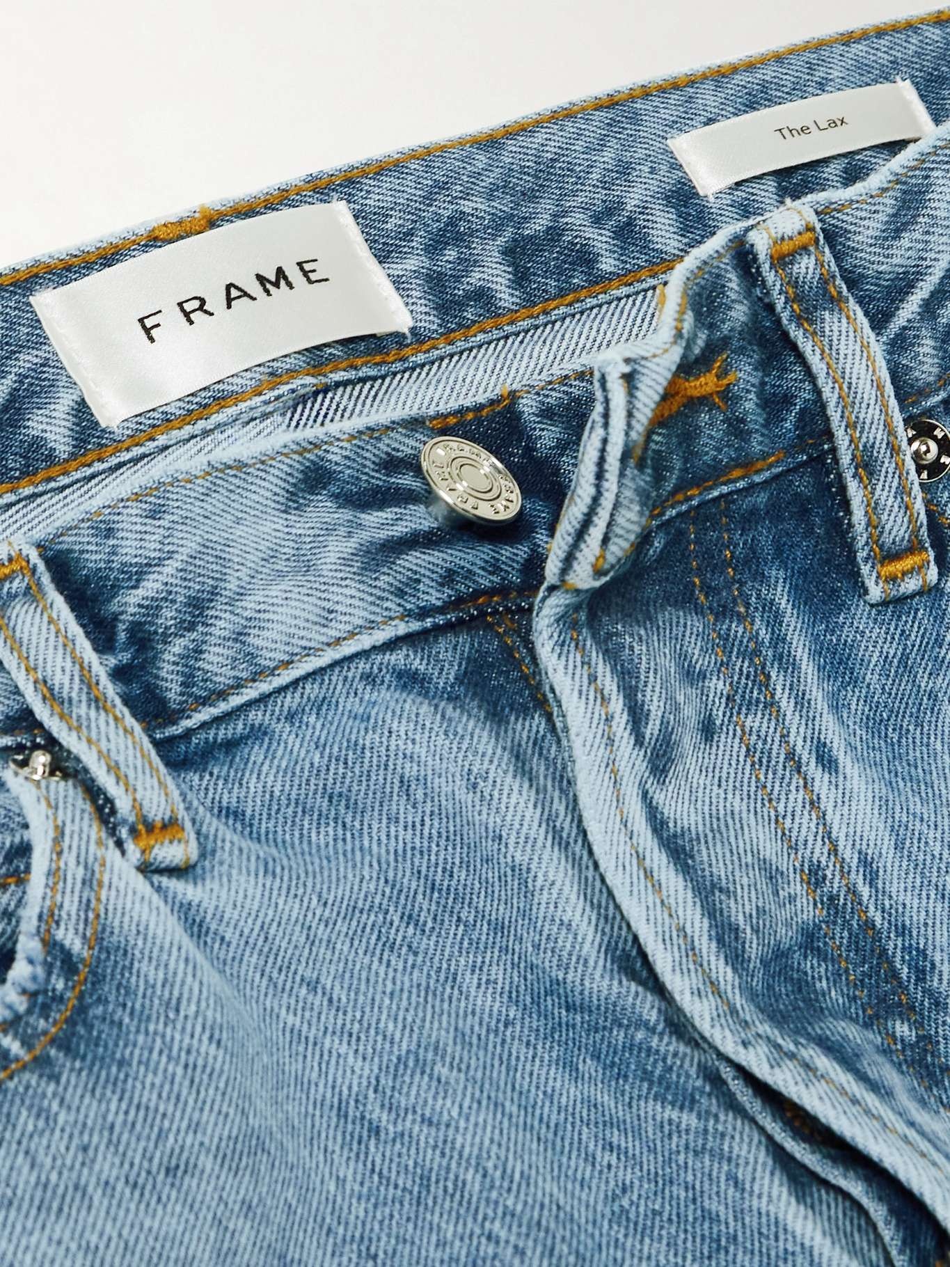 The Lax distressed high-rise flared jeans Light denim - 5