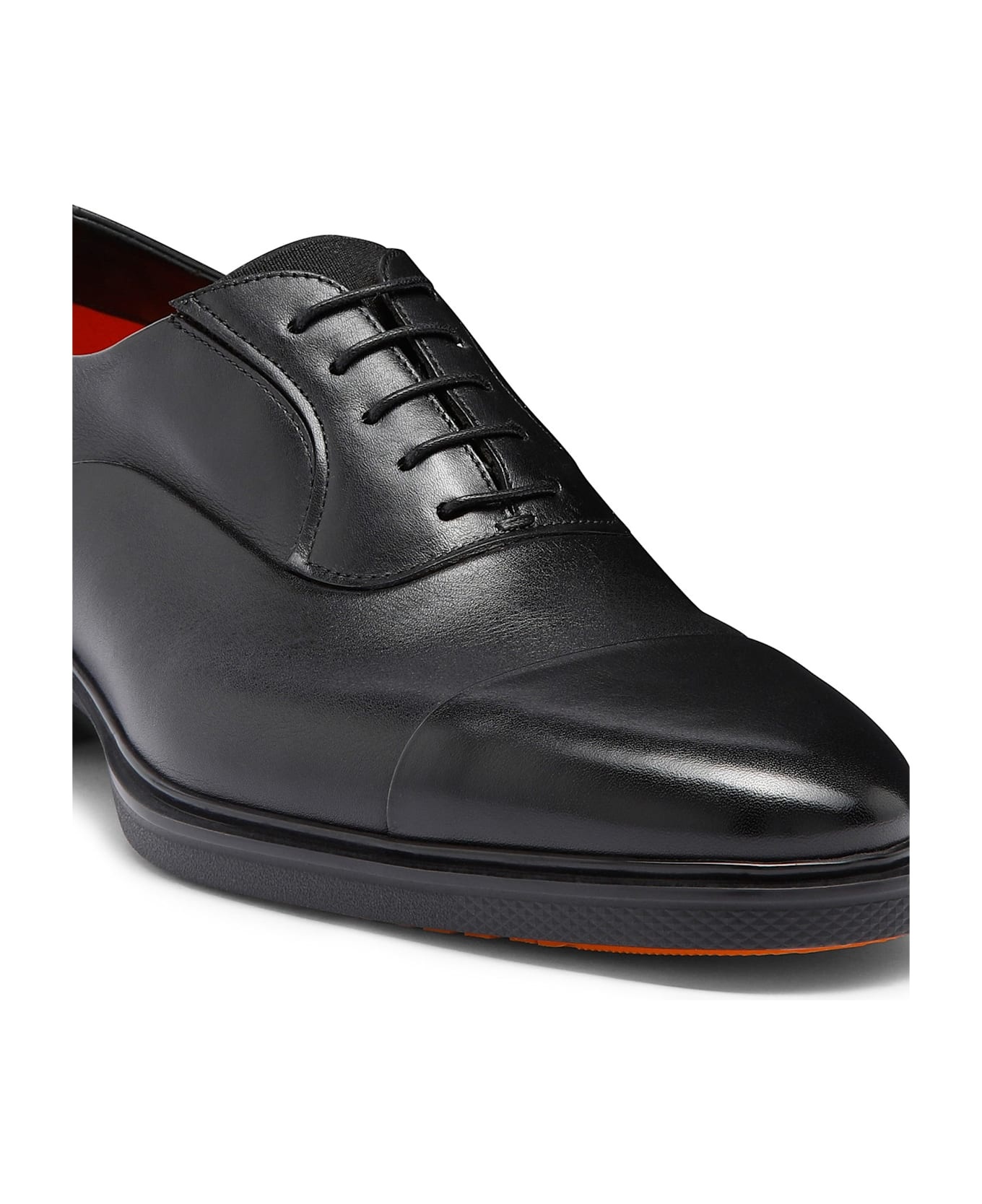 Leather Oxford With Rubber Sole - 4