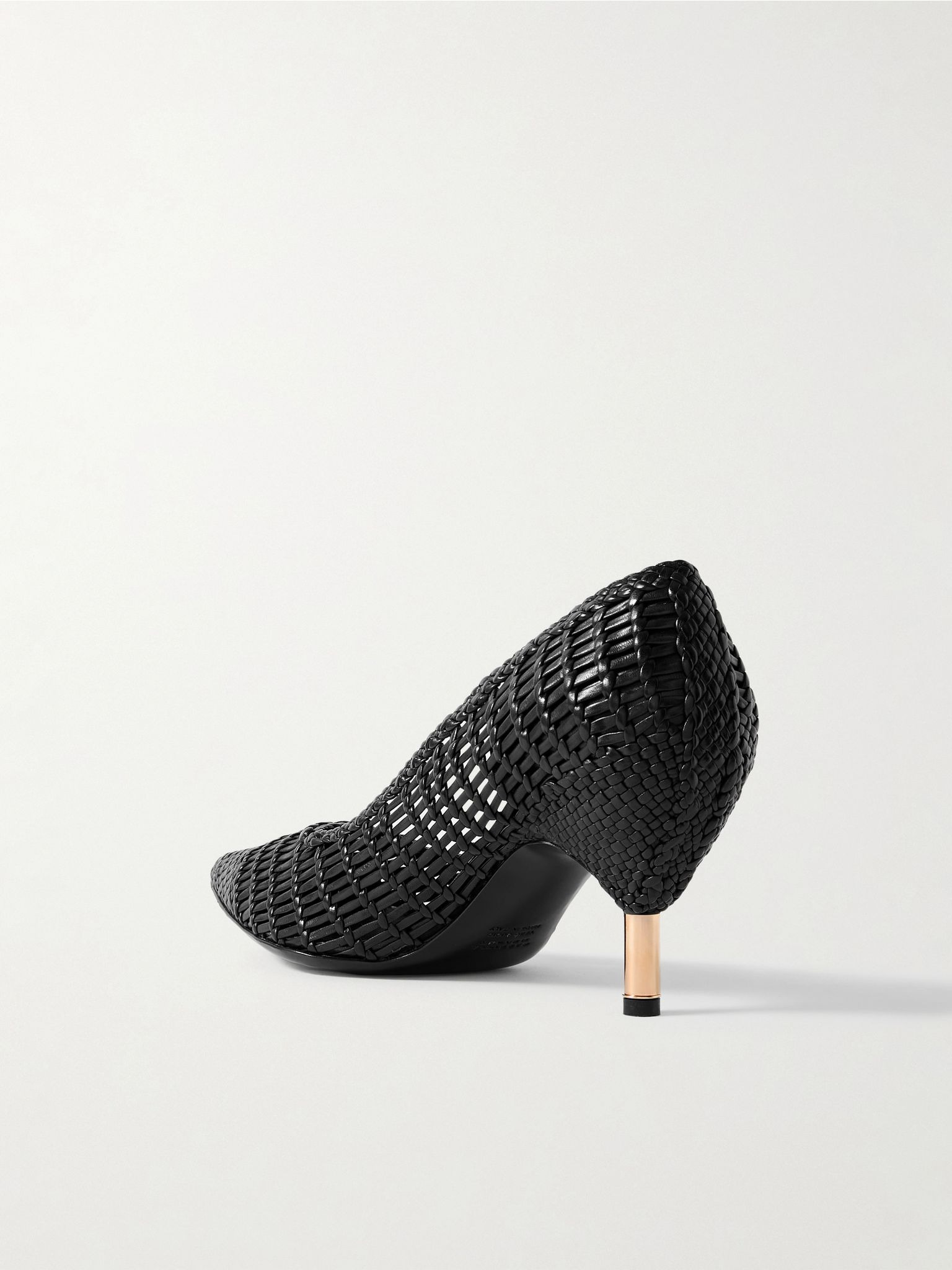 Andres woven leather pumps Black - 3