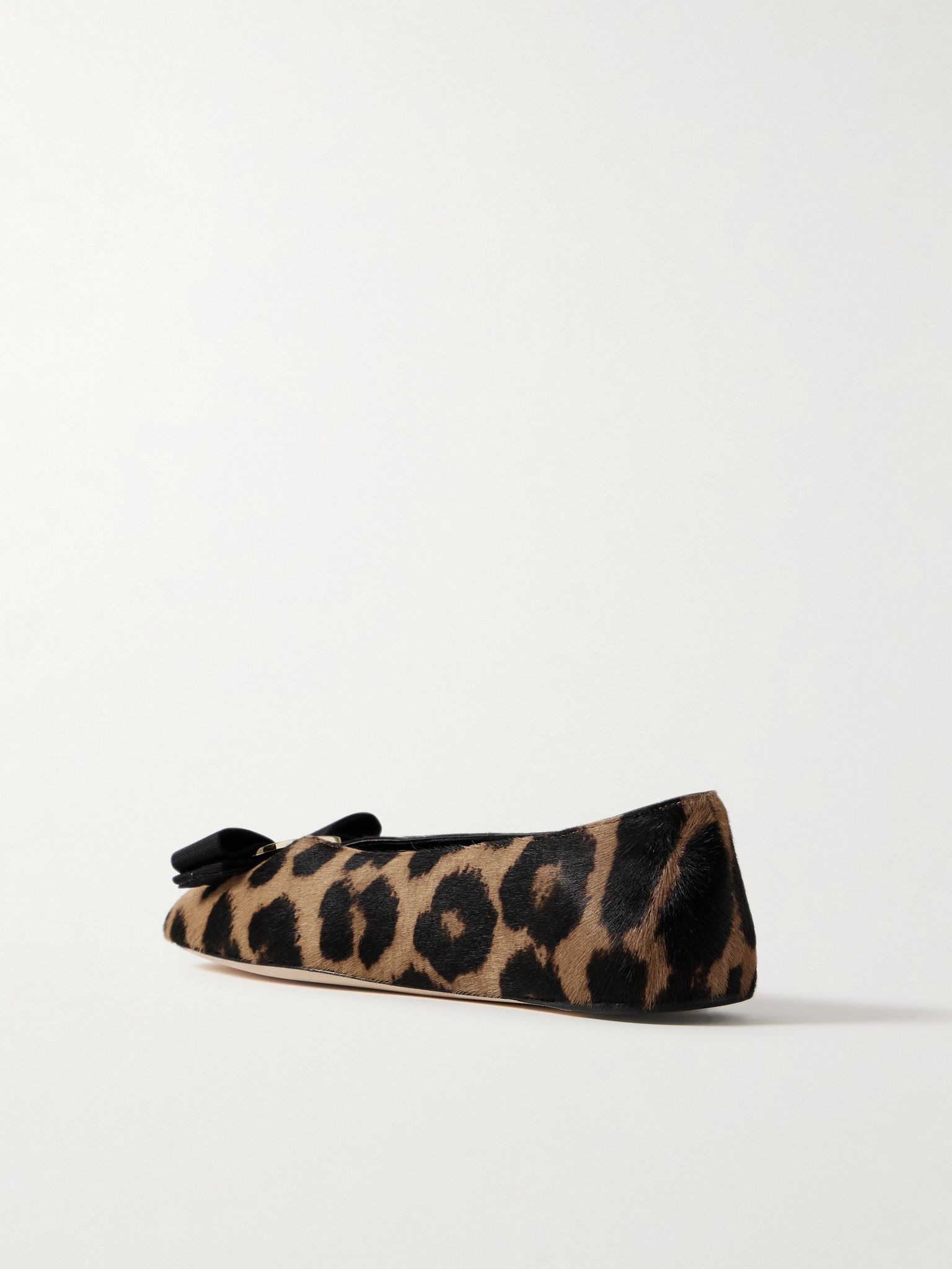 Vanna leopard-print calf hair ballet flats Leopard print - 3