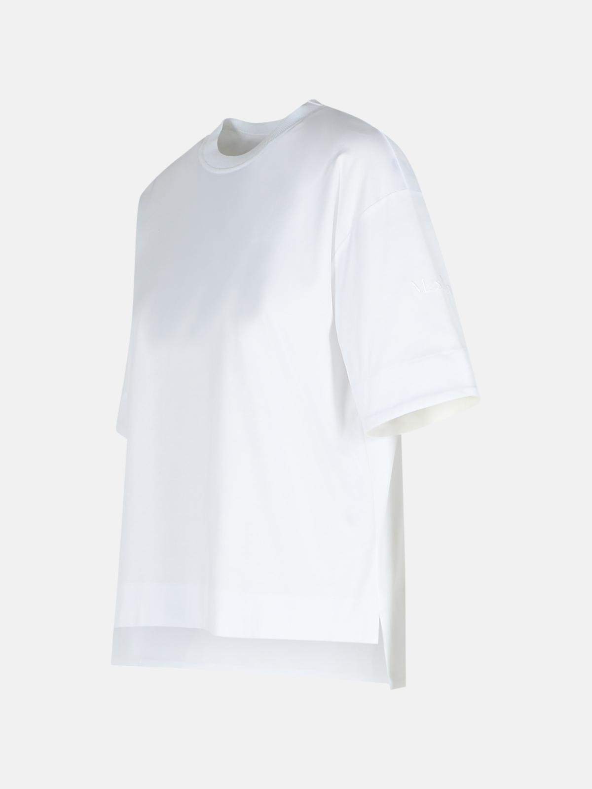 'ESTELLA' WHITE COTTON T-SHIRT - 2