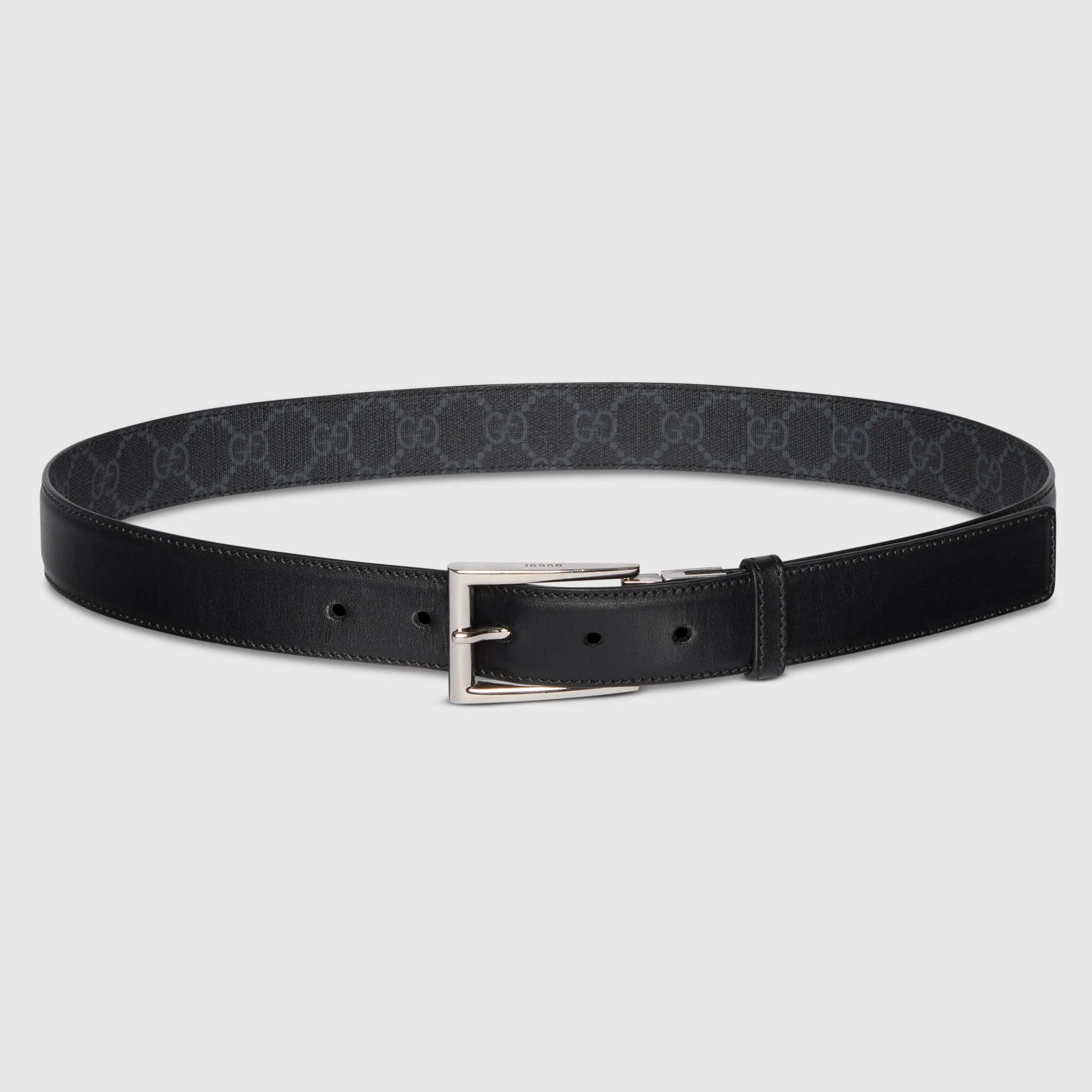 Reversible belt with rectangular buckle - 1