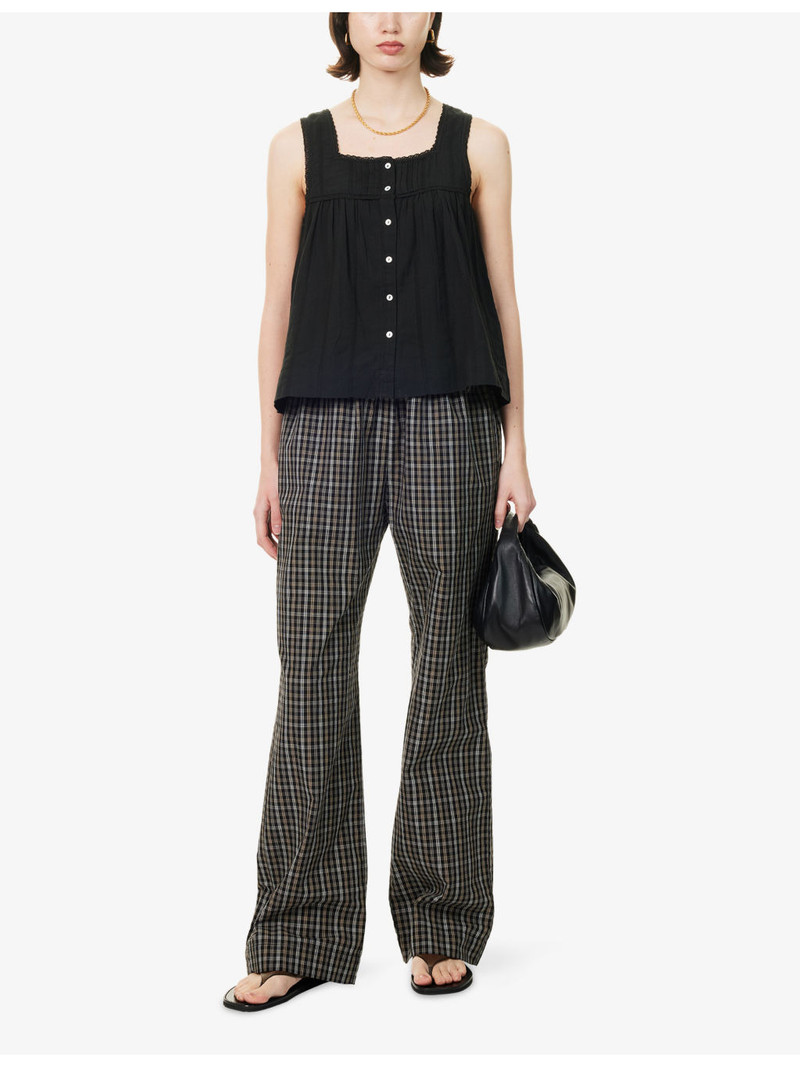 SKALL Clea Square-Neck Cotton Top outlook