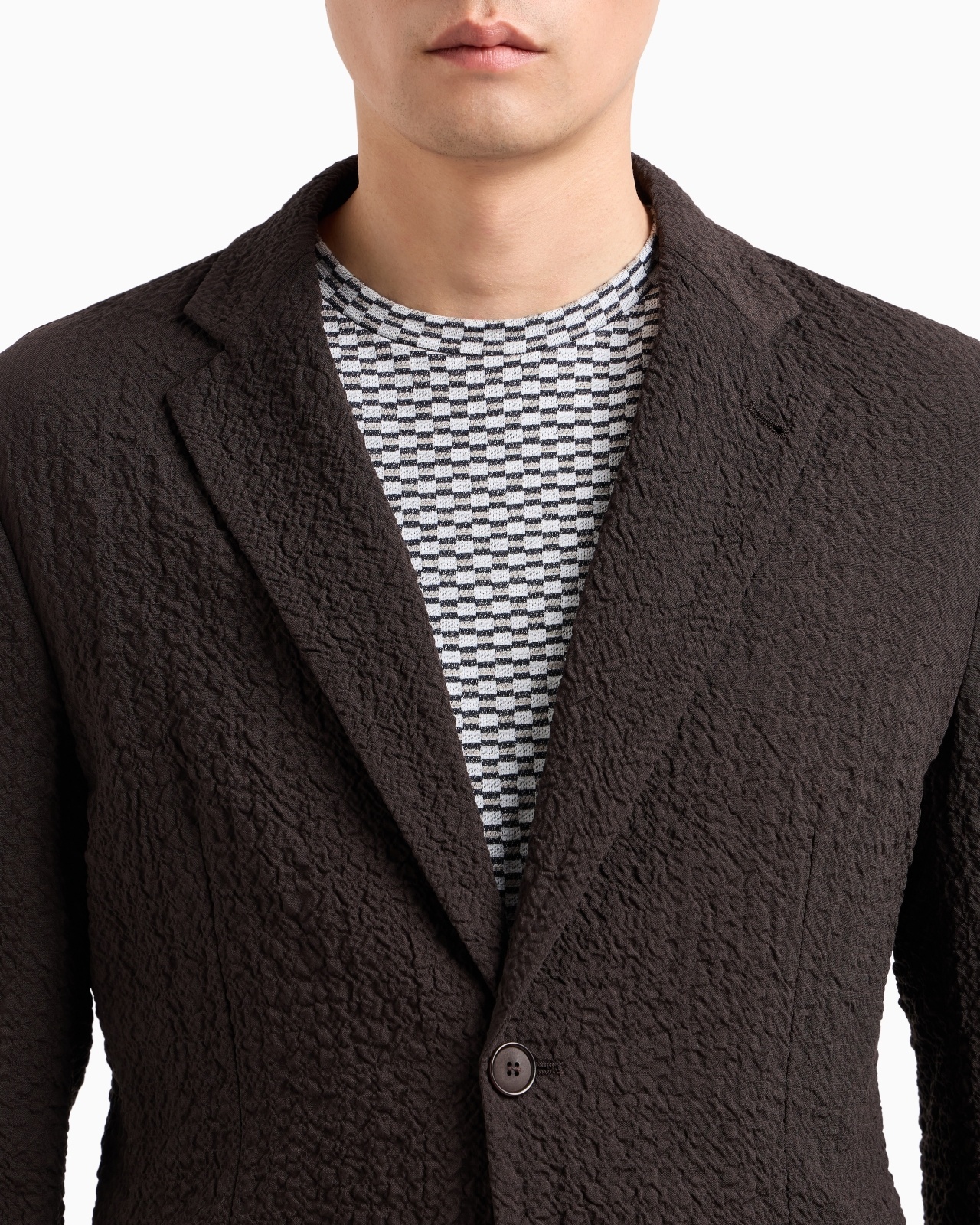 STRETCH VIRGIN WOOL SINGLE-BREASTED, JACKET - 5