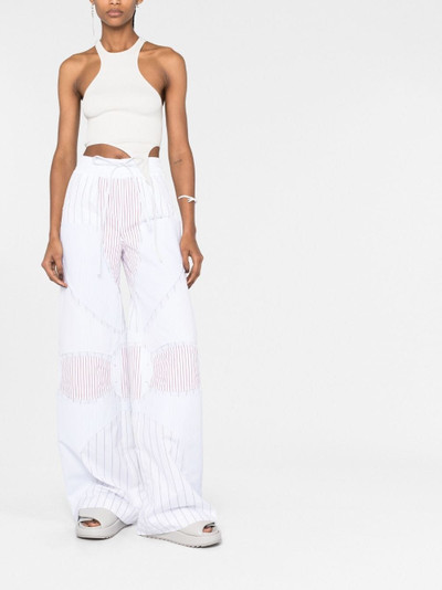 Off-White patchwork wide-leg trousers outlook
