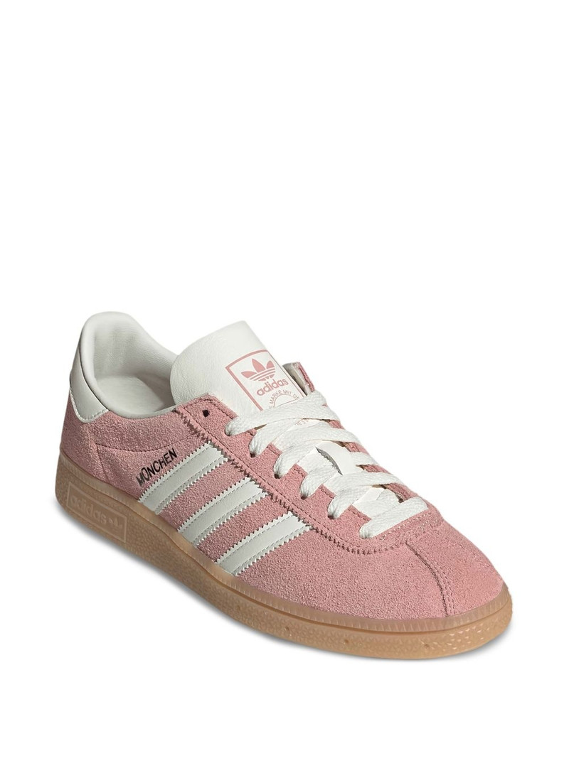 adidas Muenchen suede three-stripe sneakers outlook