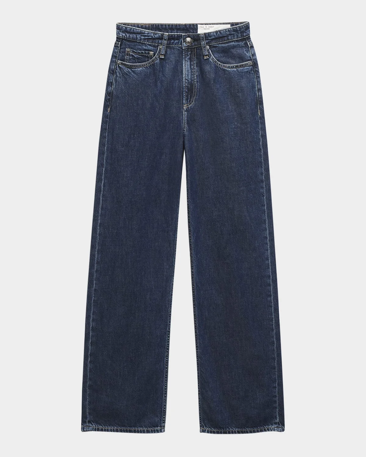 Featherweight Logan Mid-Rise Wide-Leg Jeans - 1