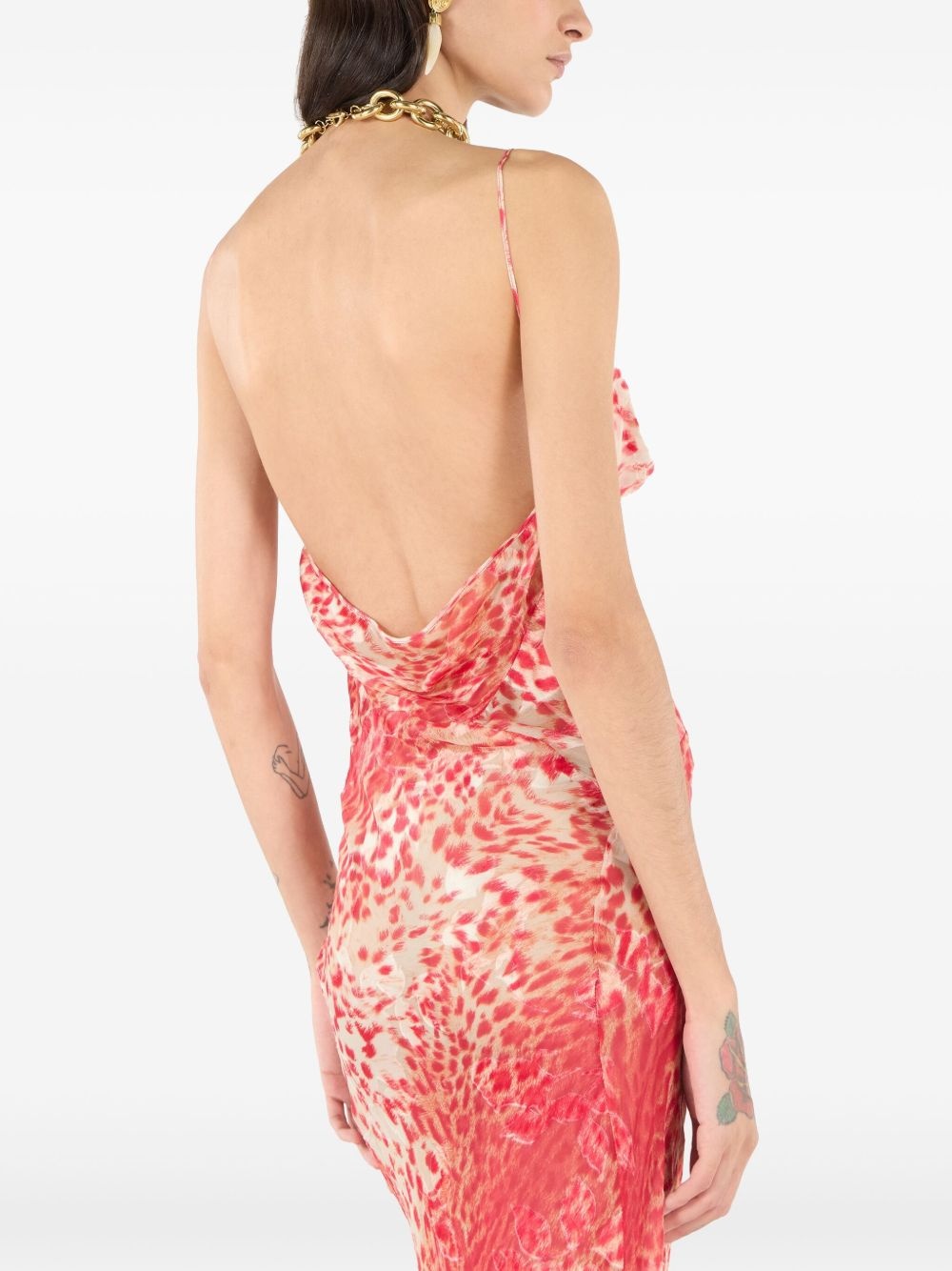 animal print maxi dress - 6