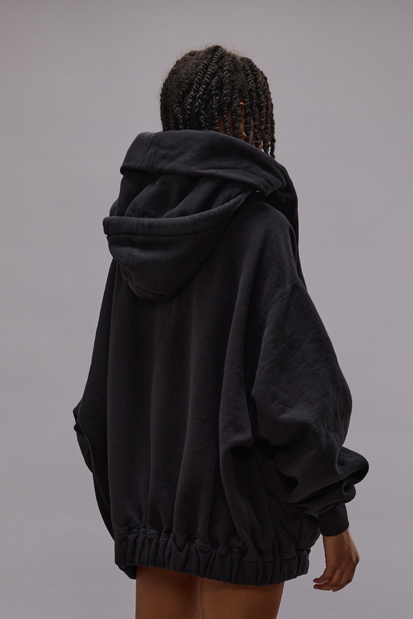 LILLIAN OVERSIZED SWEAT PARKA - BLACK FLEECE -R13 - 6