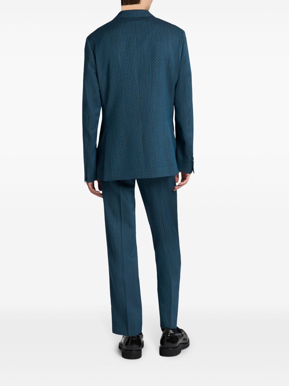 checked blazer - 3