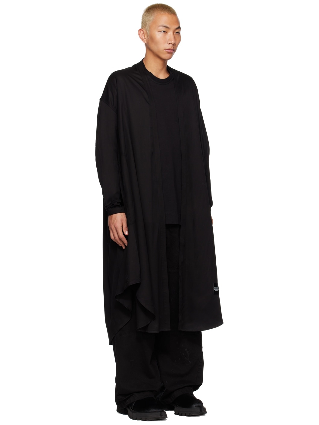 Black Robe Cardigan - 2