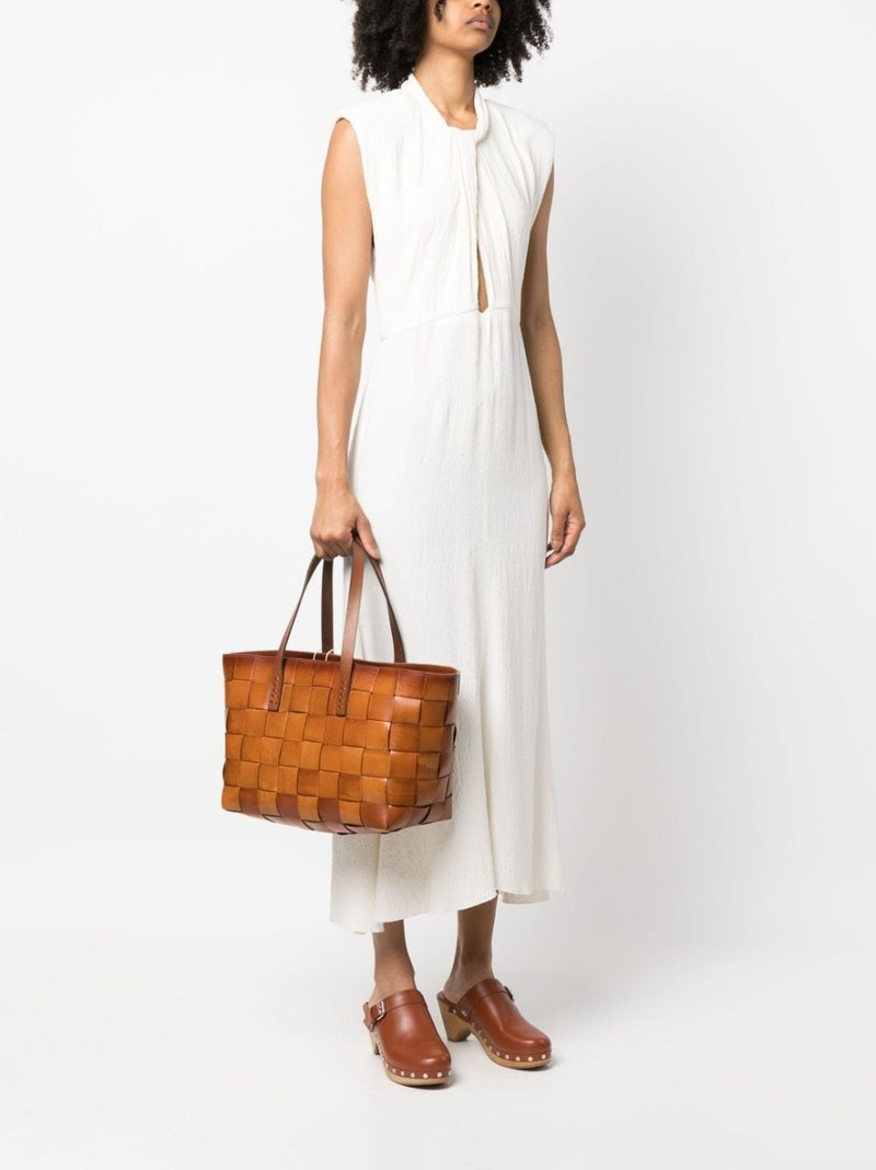DRAGON DIFFUSION woven leather tote bag outlook