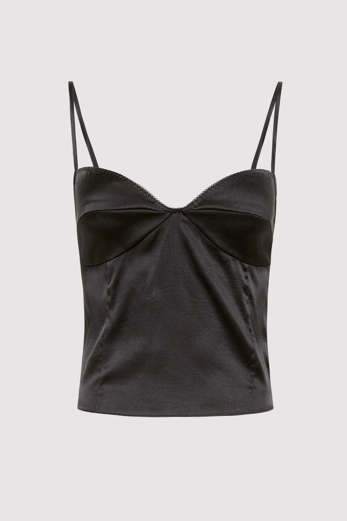 Soft Silk Cami - Washed Black - 5