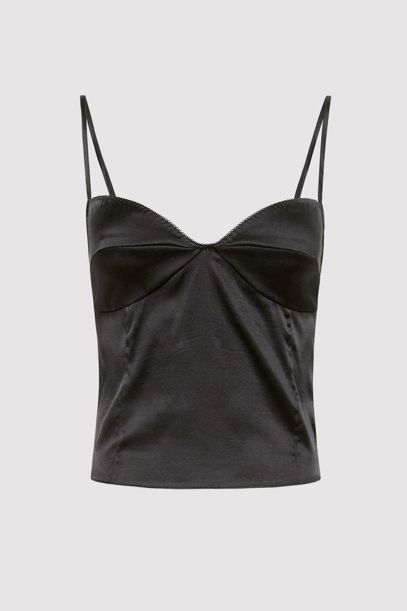 Soft Silk Cami - Washed Black 5