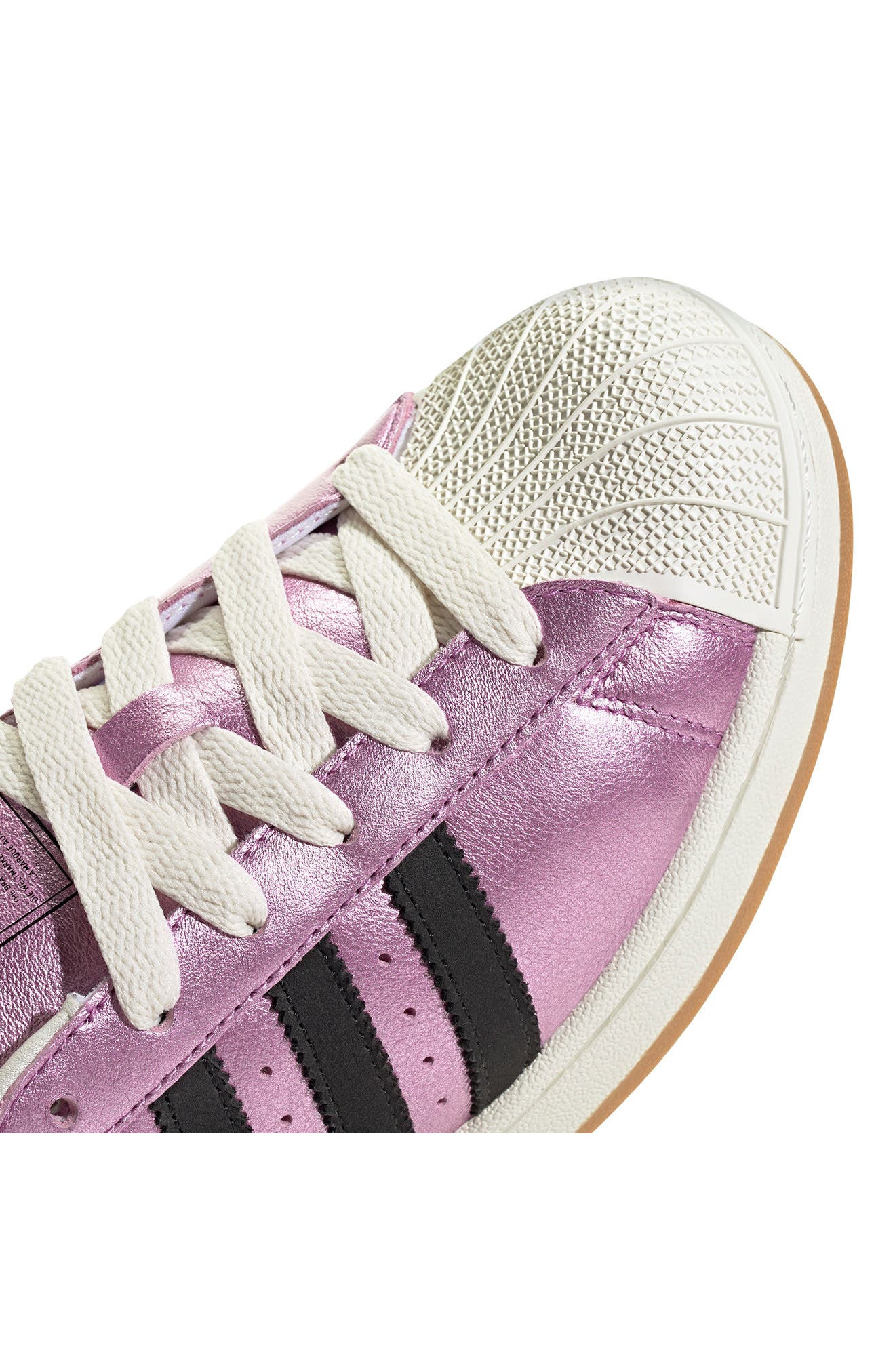 adidas Superstar II Sneaker in Purple/Black/Off White at Nordstrom - 8