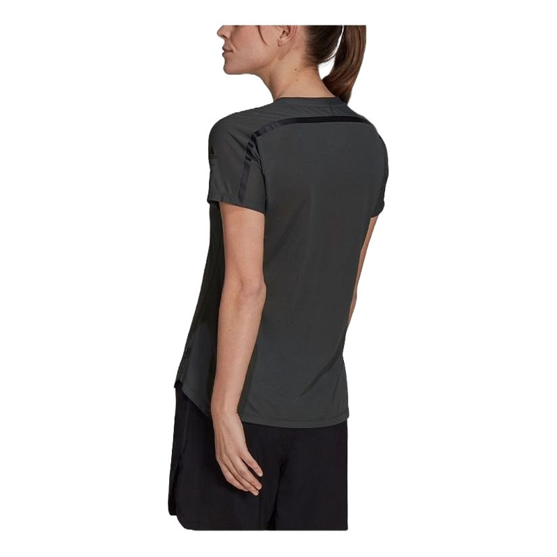adidas (WMNS) adidas Agravic Trail All-Around Parley T-Shirt 'Black' H31020 outlook