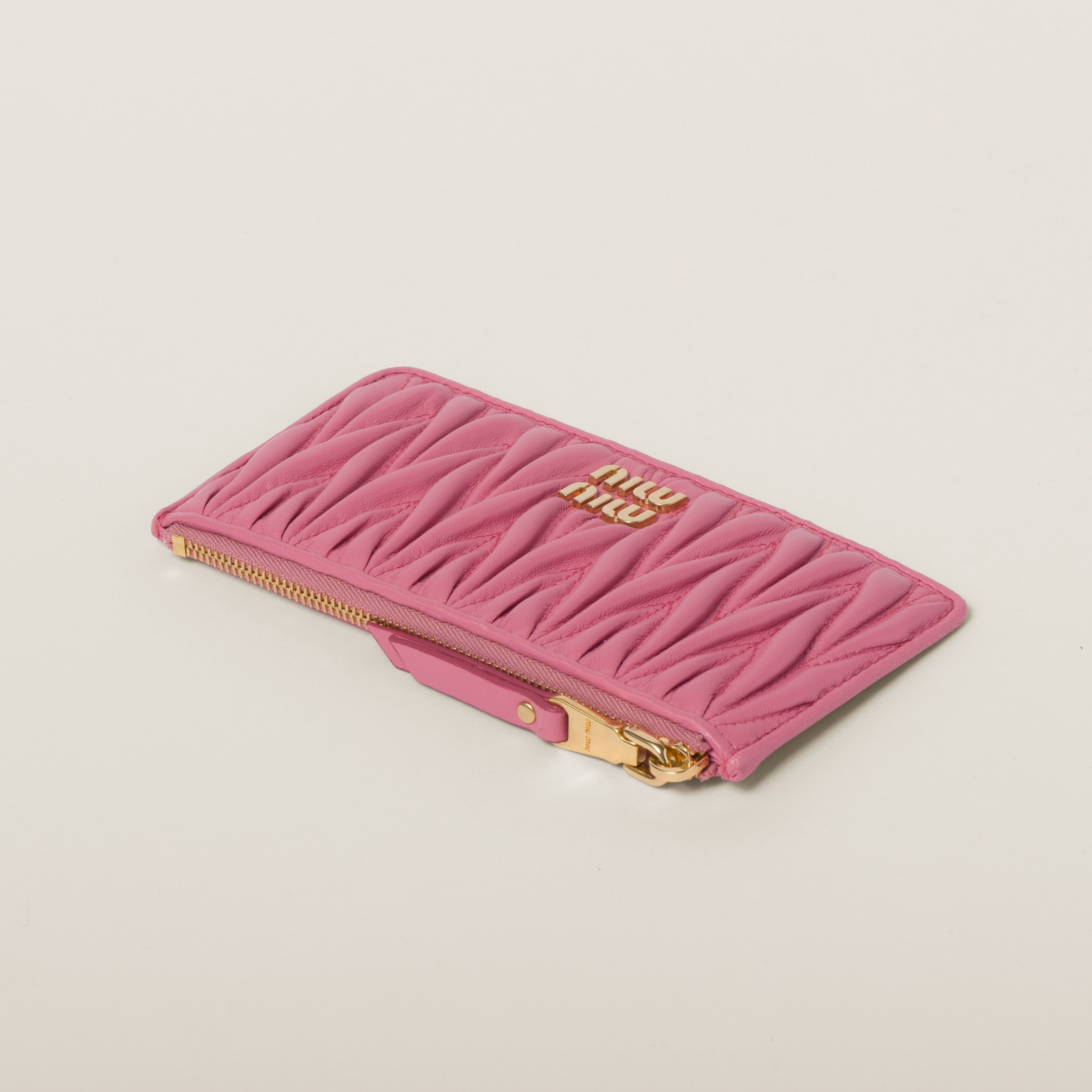 Matelassé nappa leather envelope wallet - 4