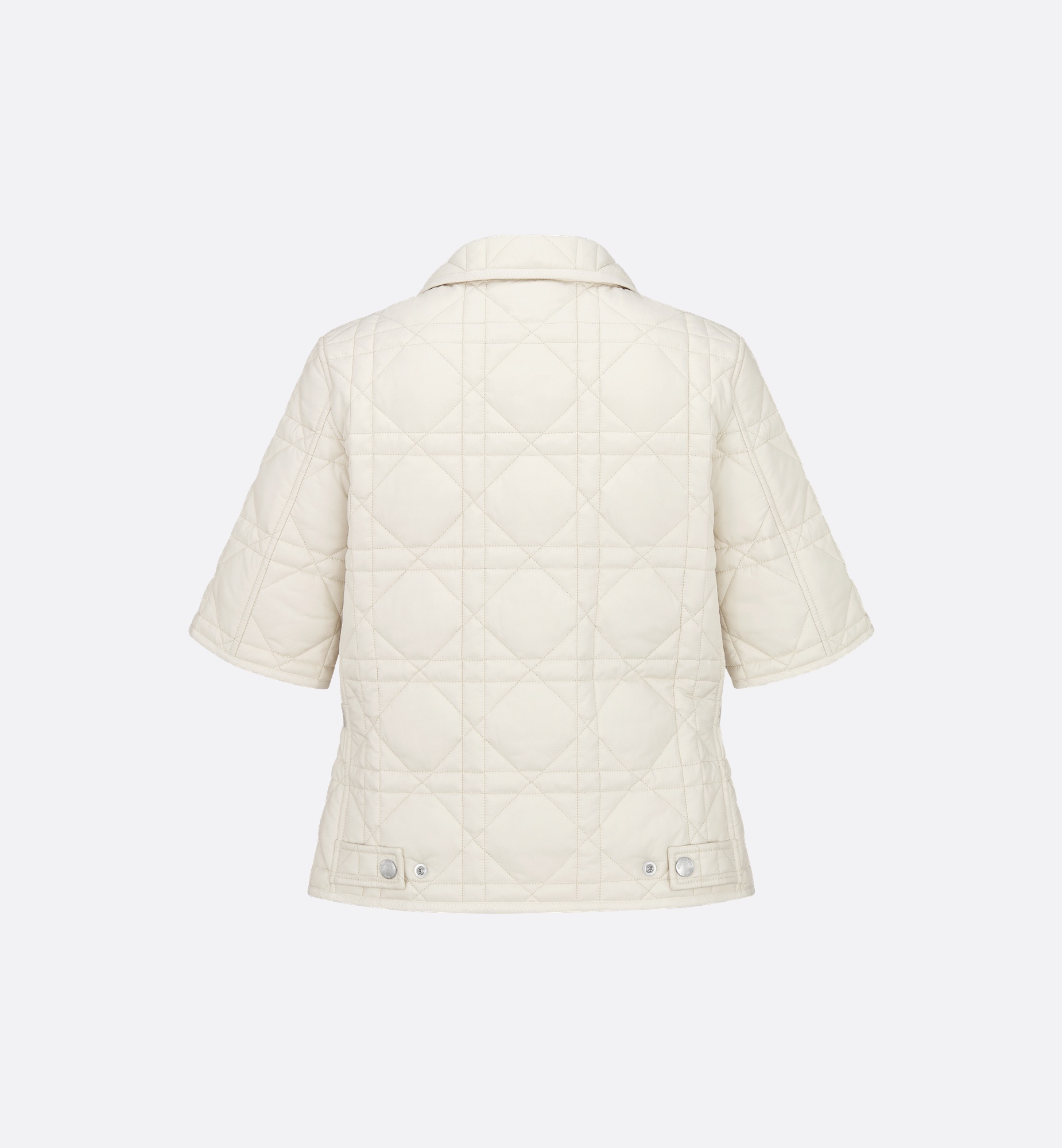 Macrocannage Short-Sleeved Peacoat - 5