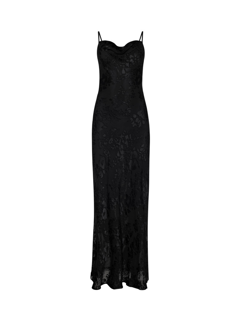 Christine Burnout Satin Dress 1