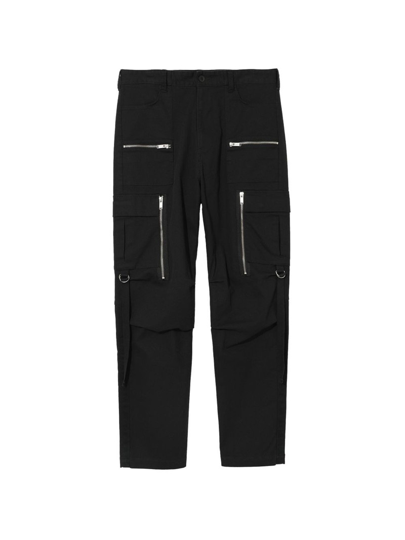 zip-detail cargo-pocket trousers 1