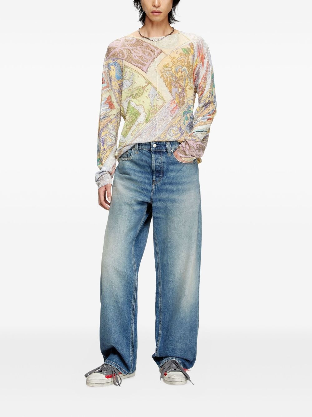 K-Renton printed long-sleeve top - 2