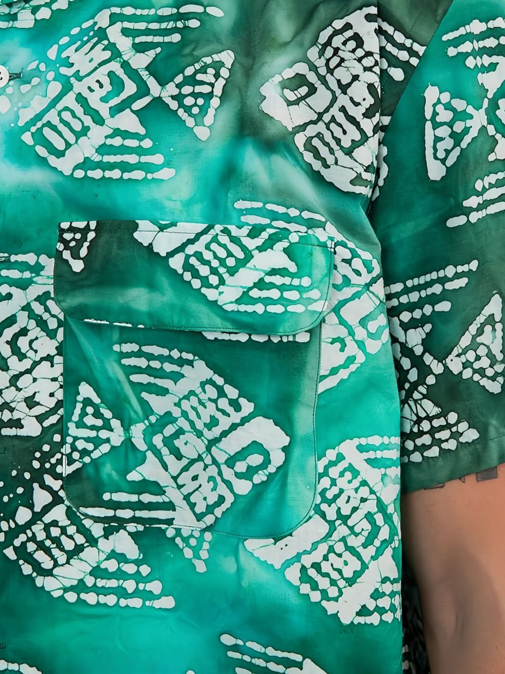patterned cotton shirt - 4