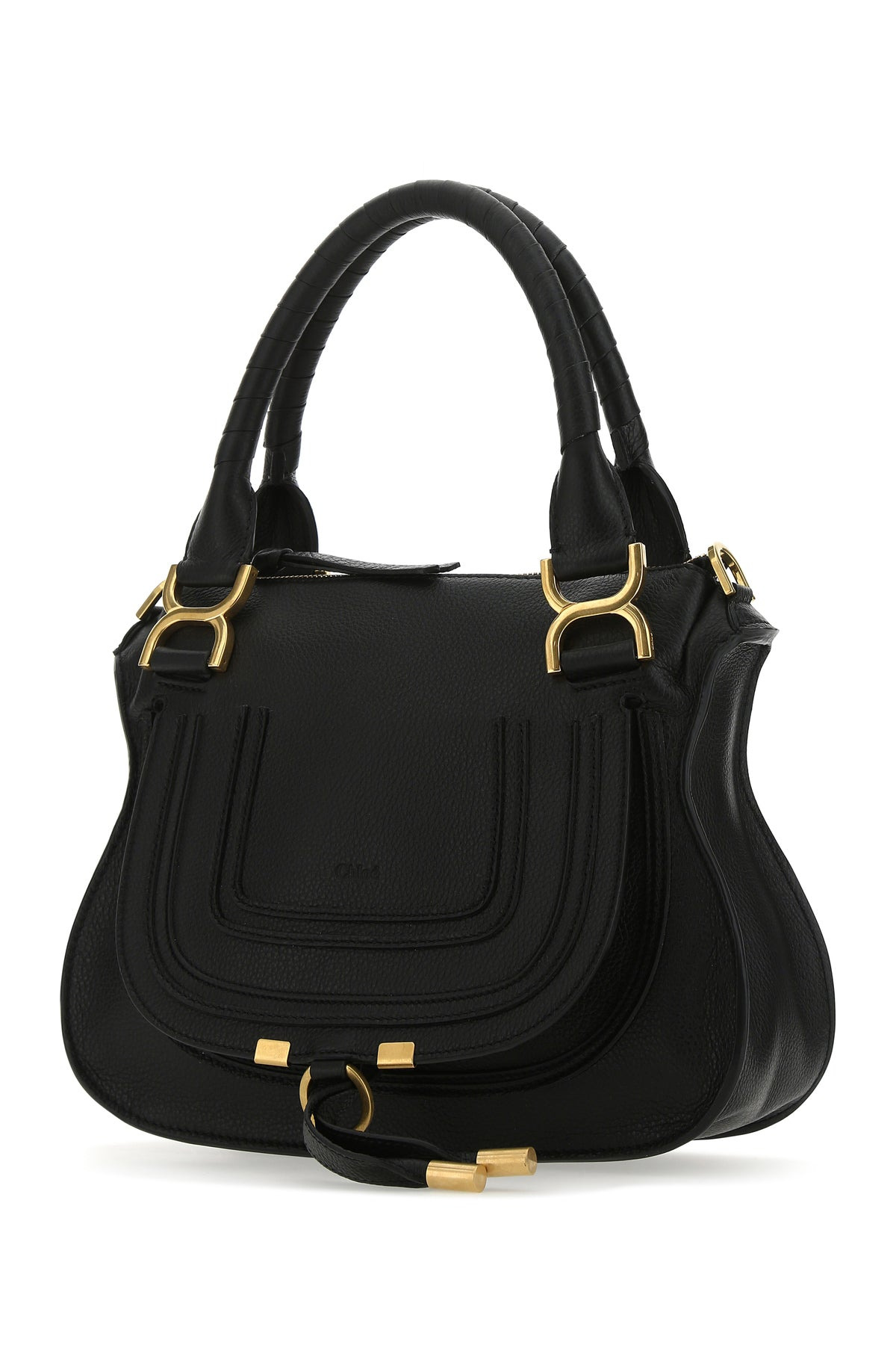 Black leather medium Marcie handbag - 2
