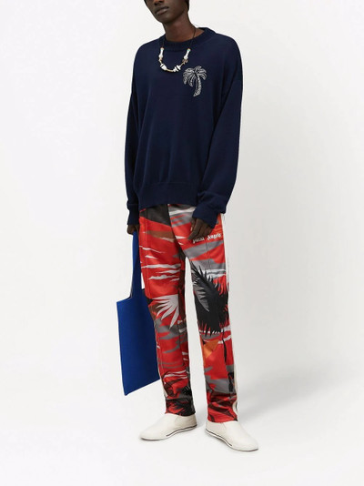 Palm Angels Hawaii-print track pants outlook