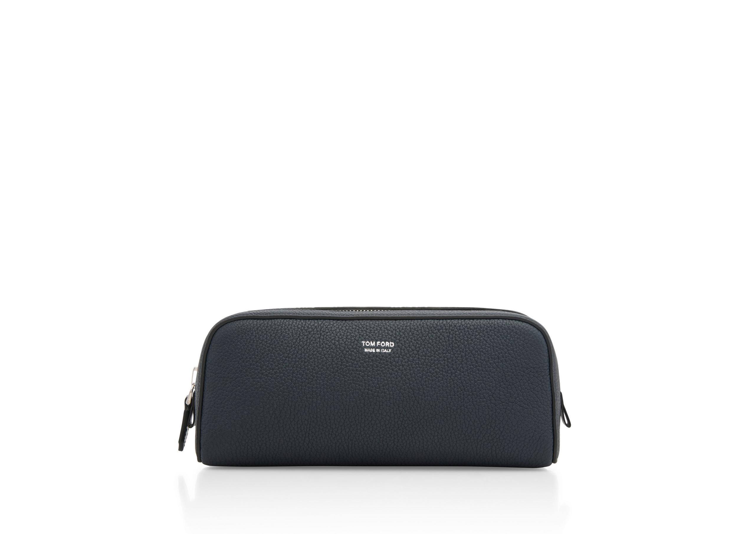 GRAIN LEATHER TOILETRY BAG - 1