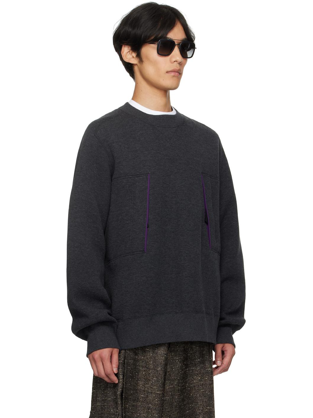 Gray Sponge Sweat Sweatshirt - 2